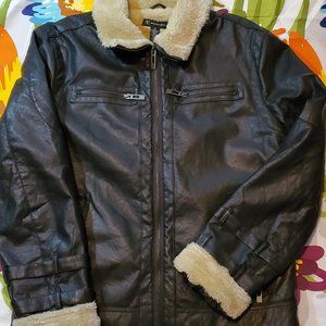 Inc International Concepts Jackets Coats Half Leather Half Fabric Jacket Poshmark
